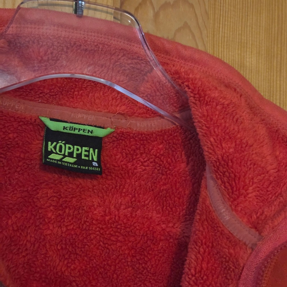 Koppen‎ Fleece Lined Jacket Women's Size Small Full Zip Cozy Warm Outerwear - Picture 2 of 9